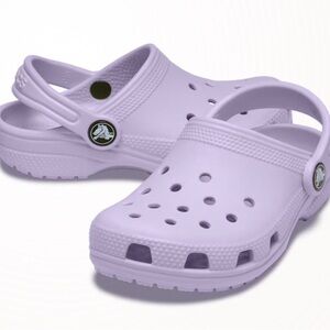 CROCS Kids Lavender Classic Clog Sandals